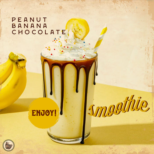 Brawny's Peanut Banana Chocolate Milkshake!