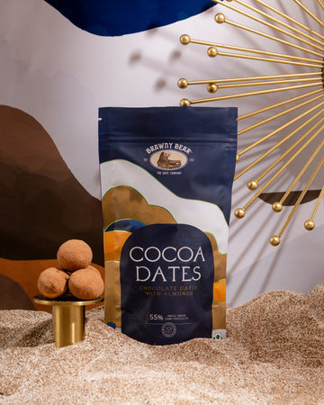 Cocoa Dates - Almond Stuffed, Chocolate Dipped, Dates